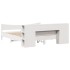 Cama sin colchón madera maciza de pino blanca 180x200