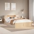Estructura de cama sin colchón madera maciza de pino 160x200
