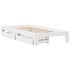 Estructura cama sin colchón madera maciza pino blanca