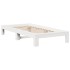 Estructura cama sin colchón madera maciza pino blanca
