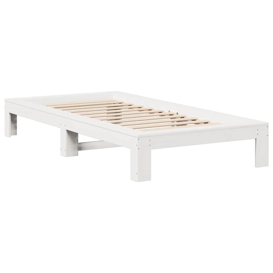 Estructura cama sin colchón madera maciza pino blanca