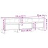 Mueble de TV madera de ingeniería roble artisan 150x30x44,5