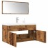 Juego de muebles de baño 3 piezas madera ingeniería