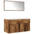 Juego de muebles de baño 3 piezas madera ingeniería