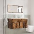 Juego de muebles de baño 3 piezas madera ingeniería