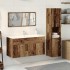 Juego de muebles de baño 3 piezas madera ingeniería