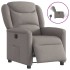Sillón reclinable eléctrico tela gris