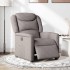 Sillón reclinable eléctrico tela gris