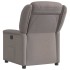 Sillón reclinable eléctrico tela gris