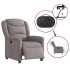 Sillón reclinable eléctrico tela gris
