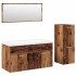 Juego de muebles de baño 4 piezas madera ingeniería