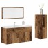 Juego de muebles de baño 3 piezas madera ingeniería