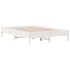Estructura de cama sin colchón madera de pino blanca 140x200