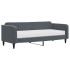 Sofá cama con colchón terciopelo gris oscuro 90x200