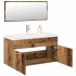 Juego de muebles de baño 3 piezas madera ingeniería