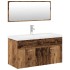 Juego de muebles de baño 3 piezas madera ingeniería