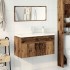 Juego de muebles de baño 3 piezas madera ingeniería