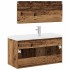 Juego de muebles de baño 3 piezas madera ingeniería