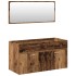 Juego de muebles de baño 5 piezas madera ingeniería