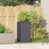 Jardinera de acero laminado en frío antracita 40x40x80
