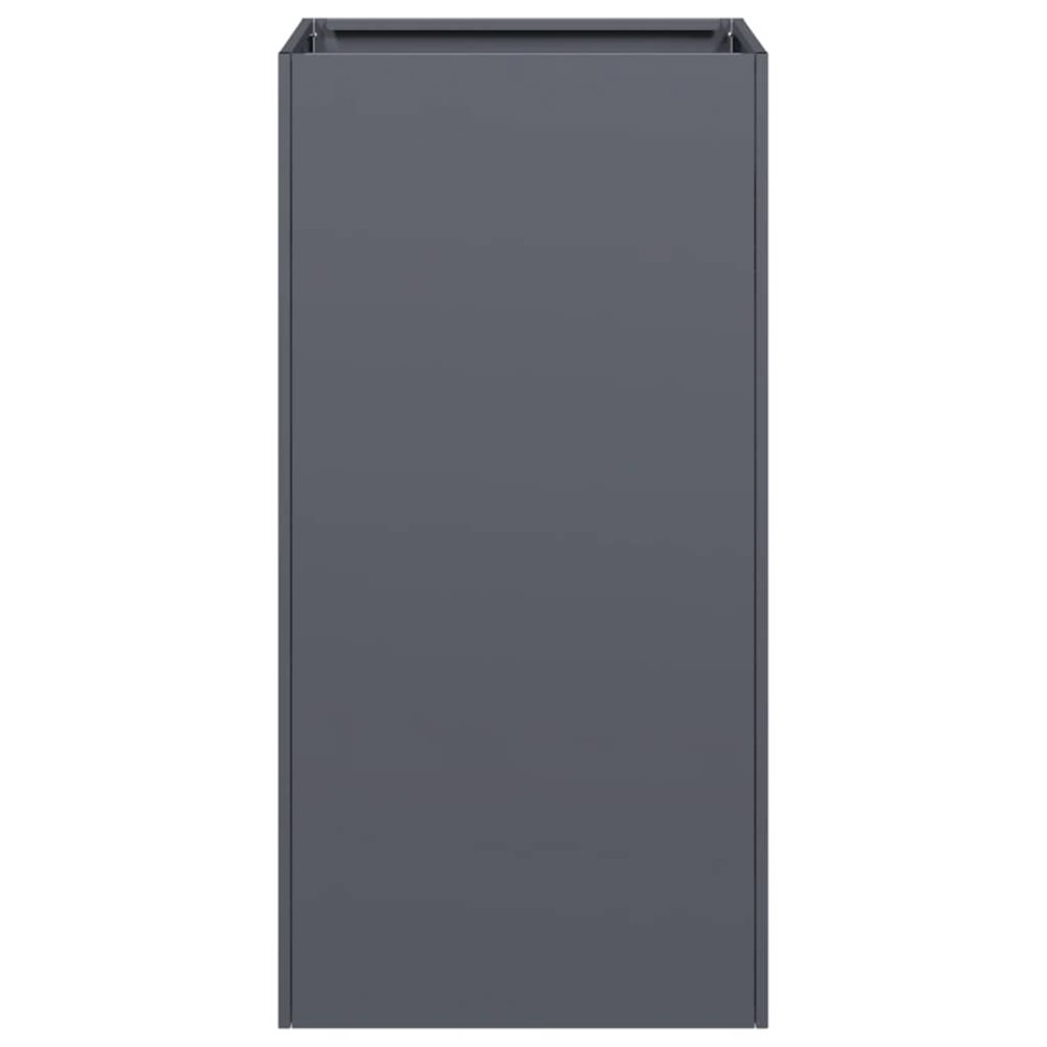 Jardinera de acero laminado en frío antracita 40x40x80