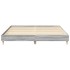 Estructura de cama sin colchón gris Sonoma 200x200