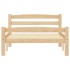 Estructura de cama sin colchón madera maciza de pino 90x200