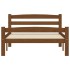 Estructura cama sin colchón madera pino marrón miel 90x200