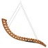 Tumbona columpio con acabado teca madera maciza