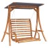 Banco columpio con toldo madera maciza abeto con acabado