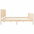 Estructura de cama sin colchón madera maciza de pino 200x200