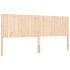 Estructura de cama con cabecero madera maciza 200x200