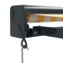 Toldo retráctil aluminio y tela amarillo y blanco 3,5x2,5