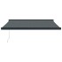 Toldo retráctil aluminio y tela gris antracita 3x2,5