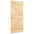 Puerta corredera con herrajes madera maciza de pino 100x210