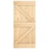 Puerta corredera con herrajes madera maciza de pino 100x210