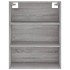 Aparador alto madera contrachapada gris sonoma 69,5x34x180