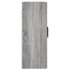 Armarios de pared 2 uds madera de ingeniería gris