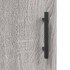 Armarios de pared 2 uds madera de ingeniería gris