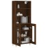 Aparador alto madera contrachapada marrón roble 69,5x34x180