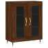 Aparador alto madera contrachapada marrón roble 69,5x34x180
