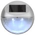 Lámparas solares LED de pared exterior redonda 24 uds