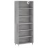 Aparador alto madera de ingeniería gris Sonoma 69,5x32,5x180