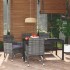 Juego muebles jardín 5 pzas con cojines ratán sintético