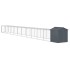 Jaula gallinas con corral acero galvanizado gris