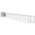 Gallinero y corral acero galvanizado gris claro 117x1221x123