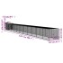Gallinero y corral acero galvanizado gris claro 117x1221x123