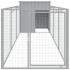 Caseta perros corral acero galvanizado gris claro