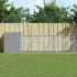 Caseta perros corral acero galvanizado gris claro