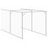 Caseta perros corral acero galvanizado gris claro